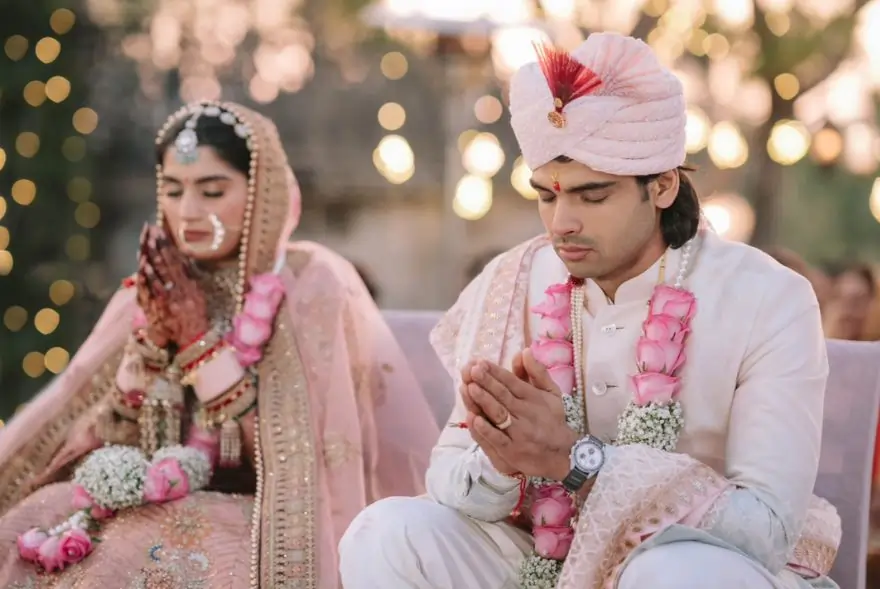 বিবাহপাশত আৱদ্ধ হ’ল অলিম্পিক চেম্পিয়ন নীৰজ চোপ্ৰা