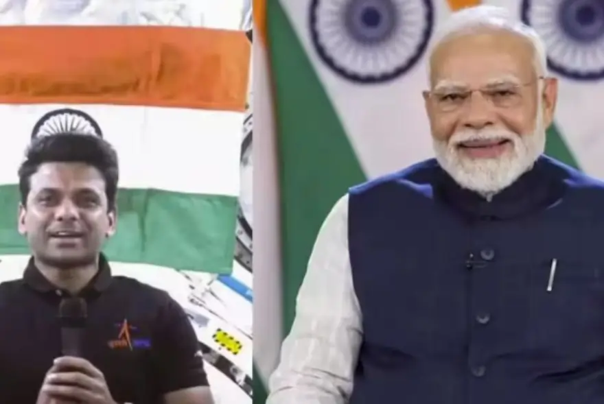 মহাকাশত থকা শুভাংশু শুক্লাক প্ৰধানমন্ত্ৰী মোদীয়ে দিলে হোমৱৰ্ক